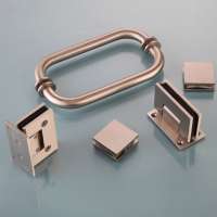 Brushed Nickel Shower Door Hardware